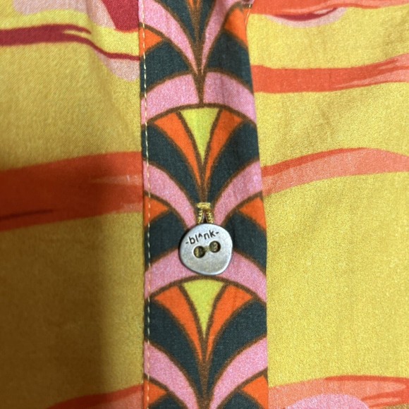 Anthropologie Blank London Hadley Button-Front Maxi Dress Yellow Floral - Picture 8 of 11